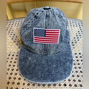 David and Young American Flag Denim Baseball Cap